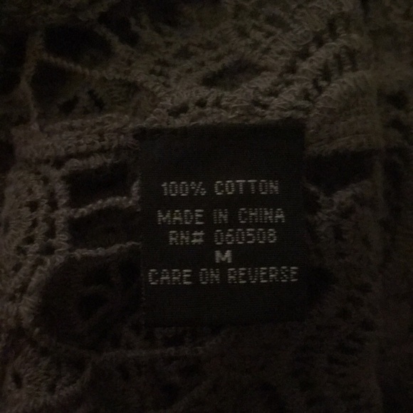 Angie eyelet lace Ombré pink gray top coverup size M - Picture 10 of 12